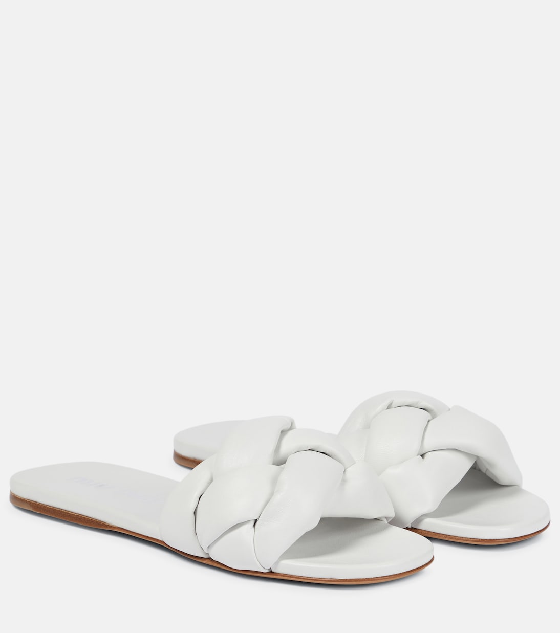 Pantoletten aus Leder | Miu Miu