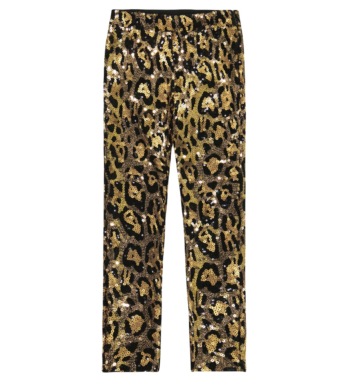 Bedruckte Leggings mit Pailletten | Dolce&Gabbana Kids
