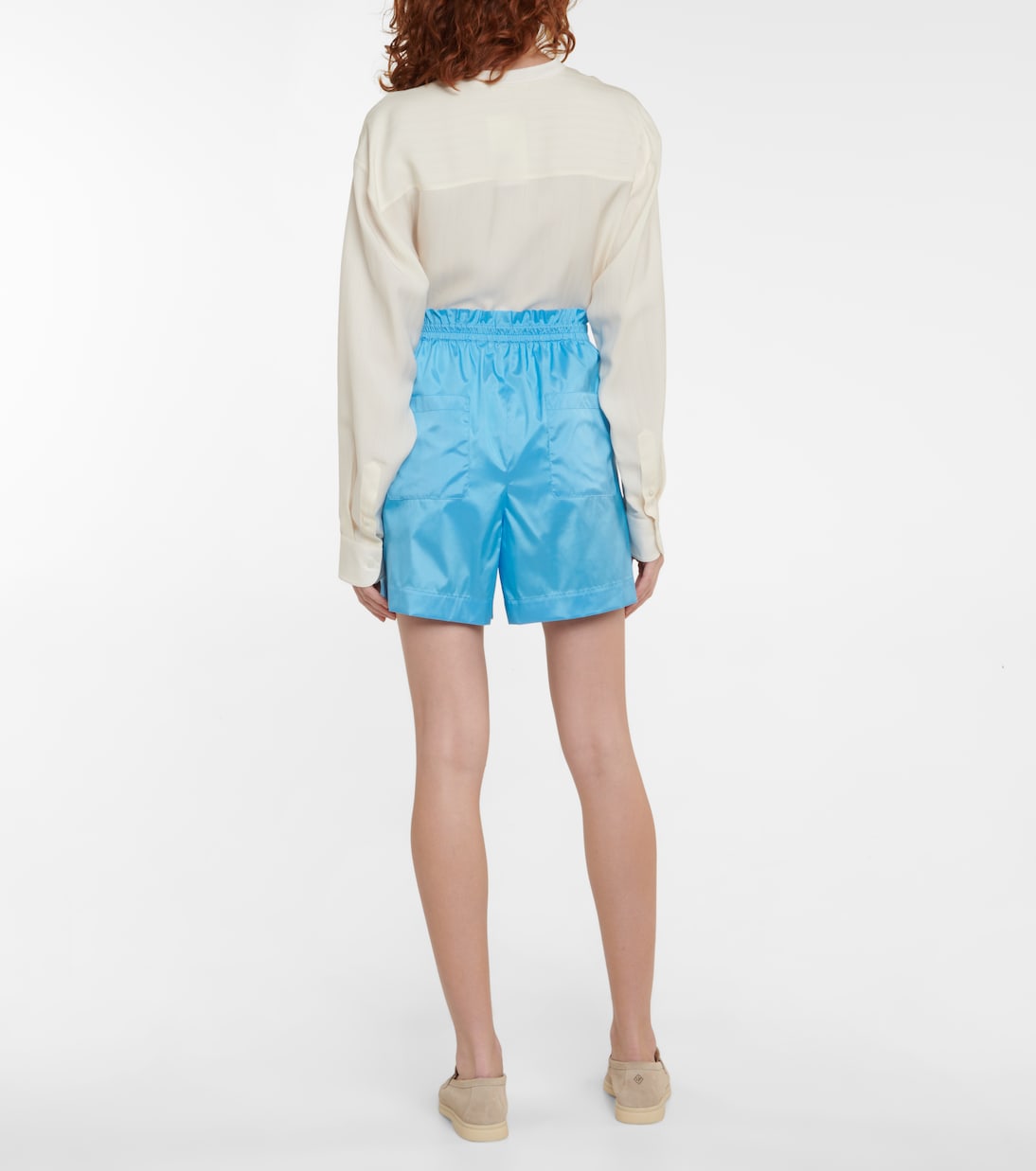 Shorts de seda de tiro alto | Loro Piana