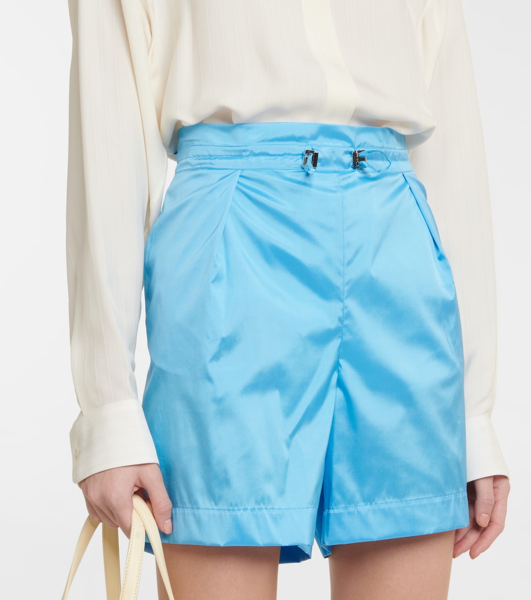 Shorts de seda de tiro alto | Loro Piana