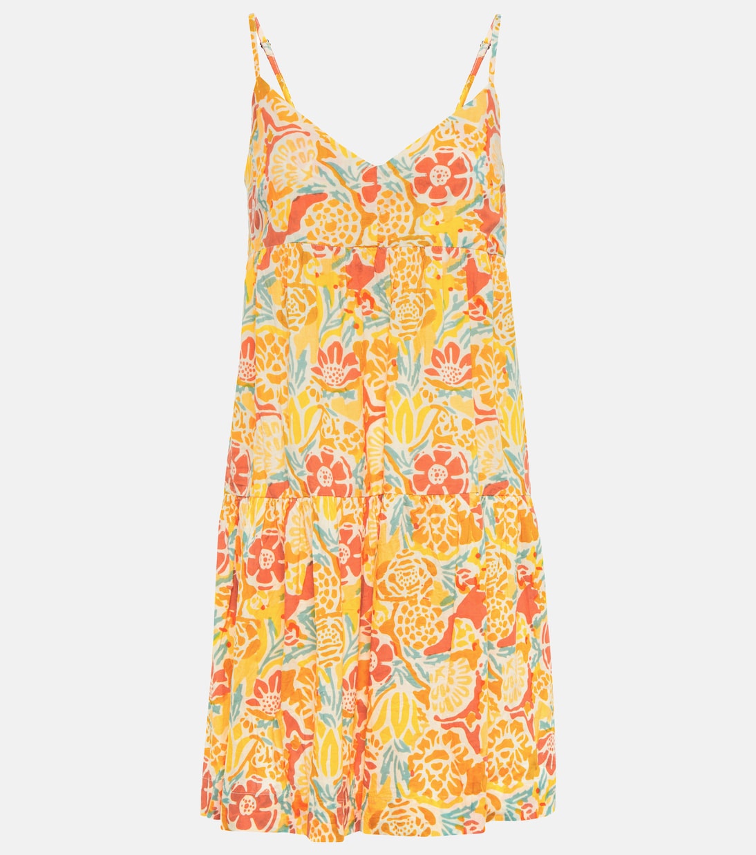 Floral cotton minidress | Velvet