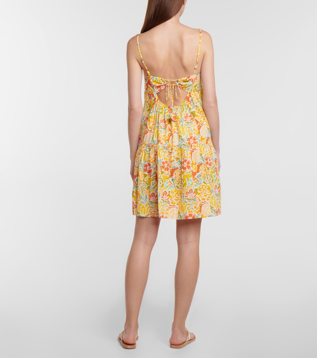 Floral cotton minidress | Velvet