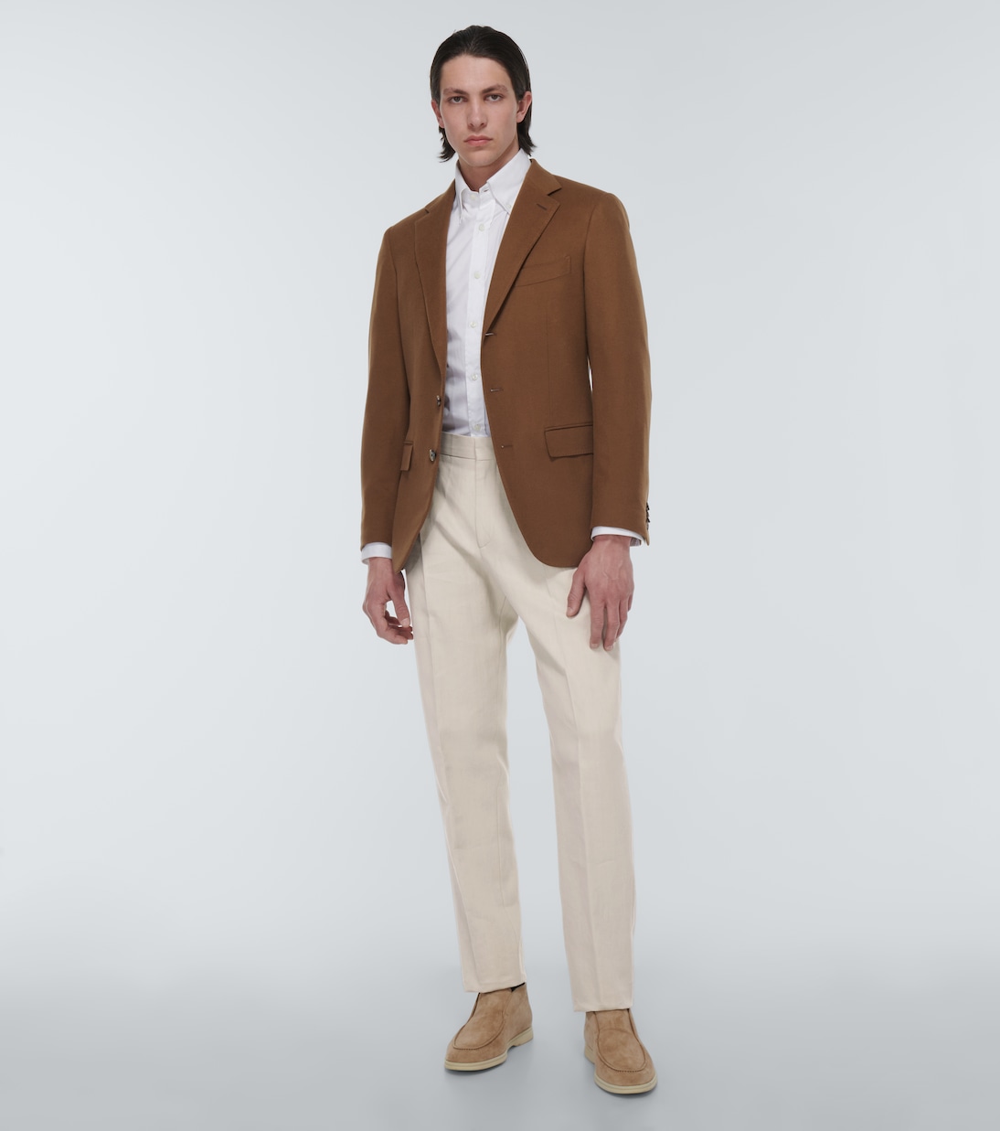 Pantalon slim en lin | Loro Piana