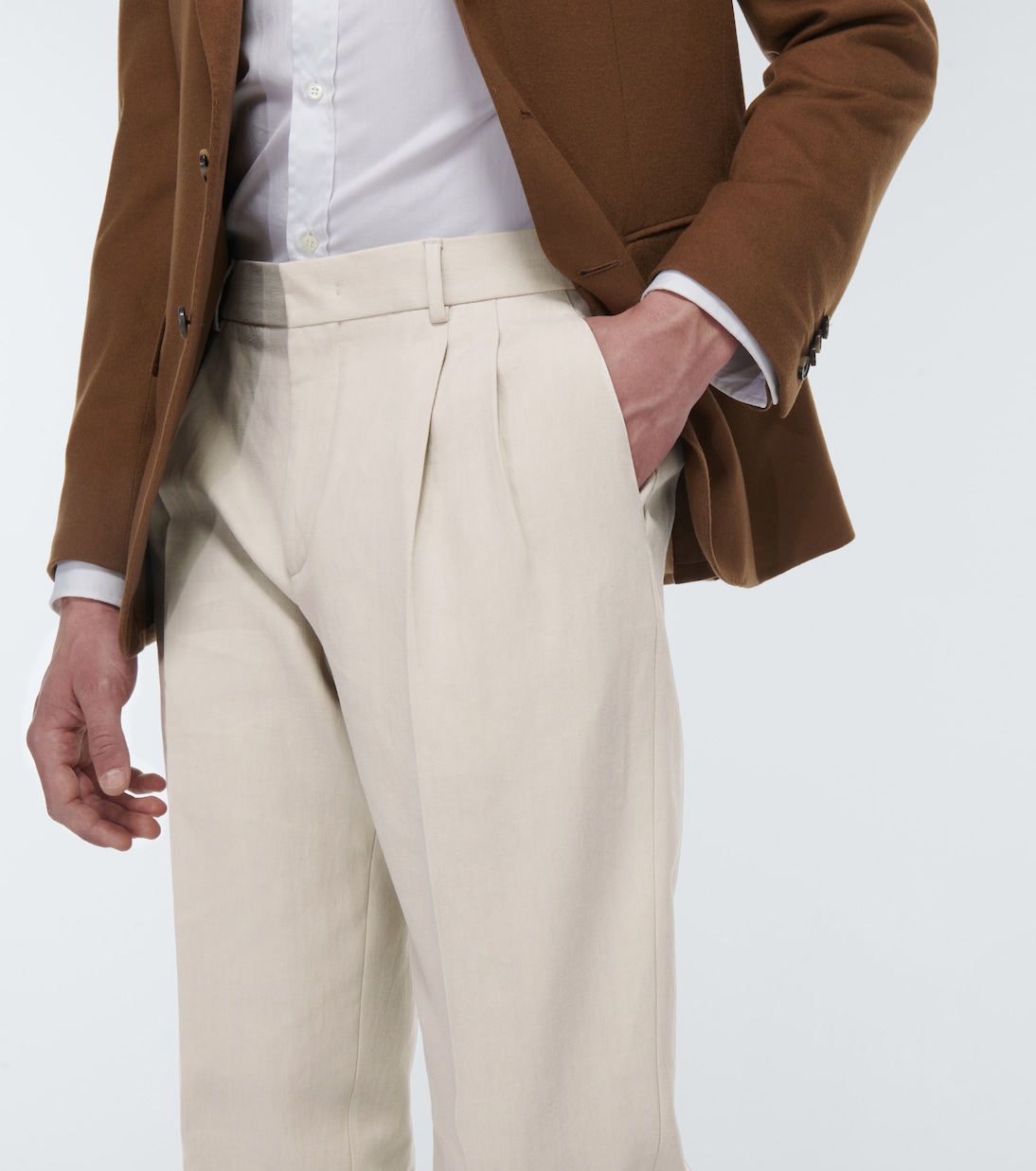 Pantalon slim en lin | Loro Piana