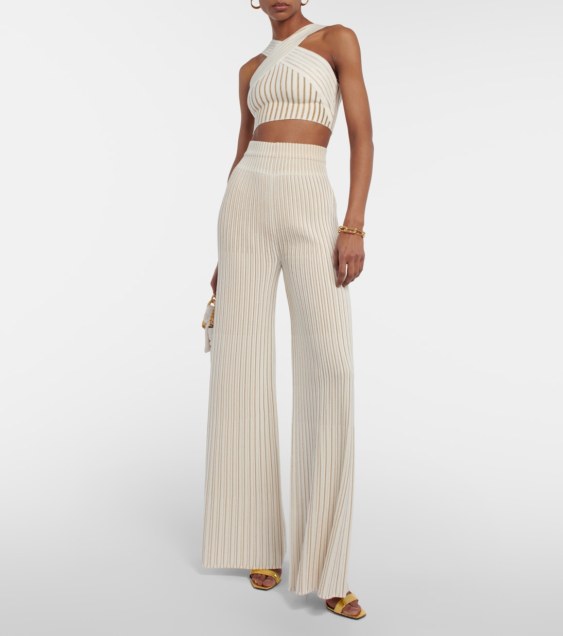 Ribbed-knit crop top | Balmain