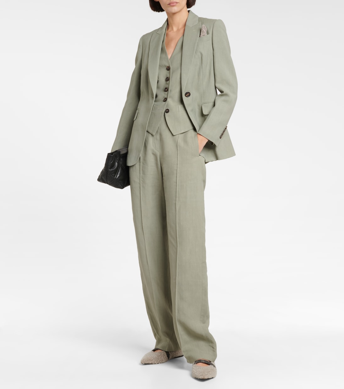 Straight twill pants | Brunello Cucinelli