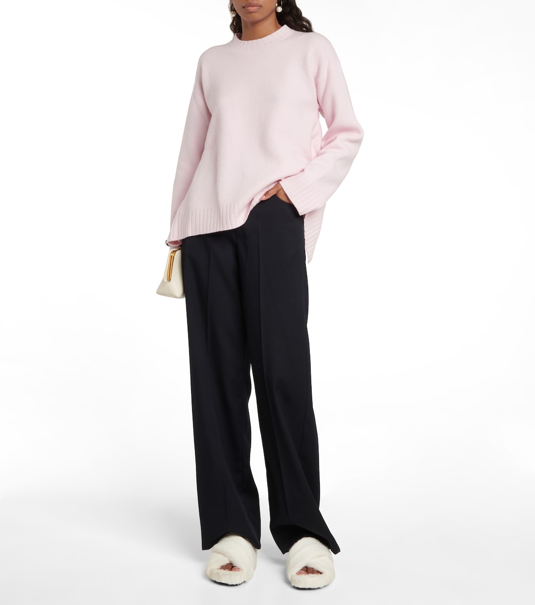 Jersey en punto acanalado de lana | Jil Sander