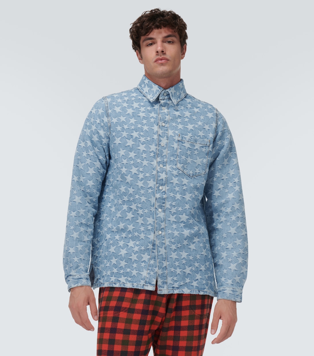 Hemdjacke aus Jacquard-Denim | ERL