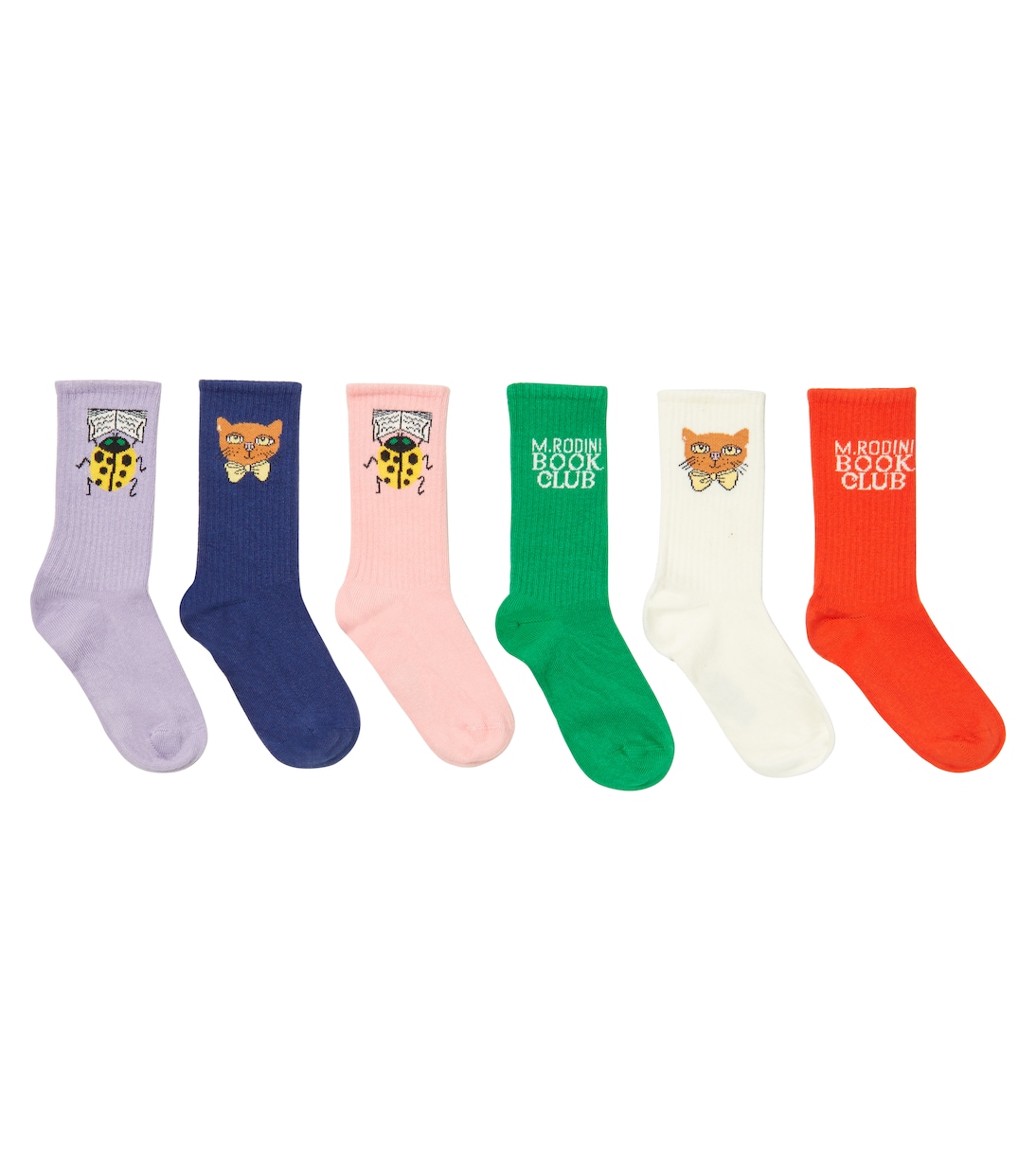 Jacquard set of 6 pairs of socks | Mini Rodini