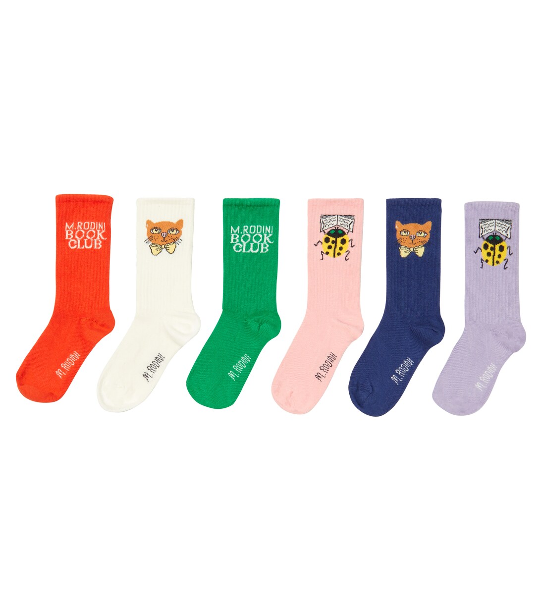 Jacquard set of 6 pairs of socks | Mini Rodini