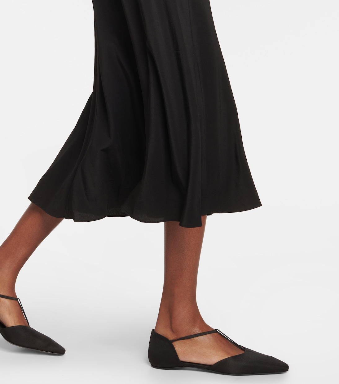 Halterneck silk maxi dress | Toteme