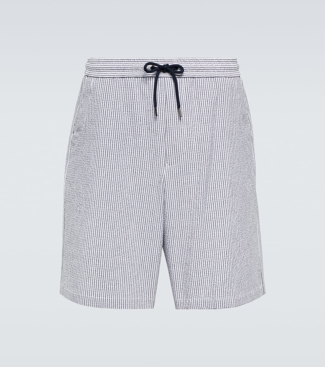 Shorts en mezcla de algodón a rayas | Giorgio Armani