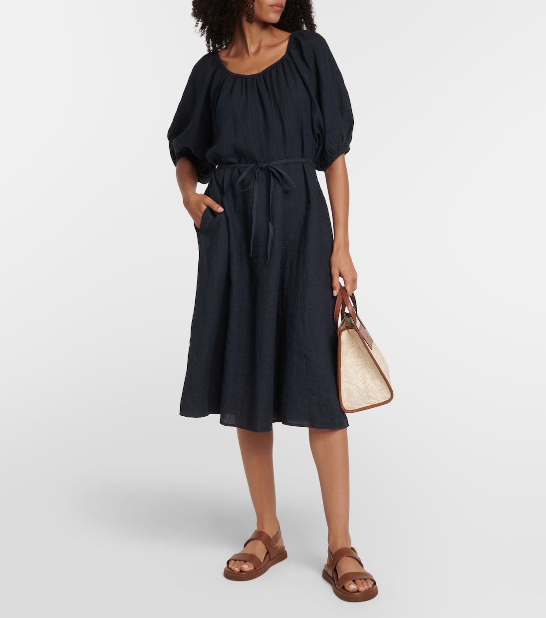 Robe midi Elly en coton | Velvet