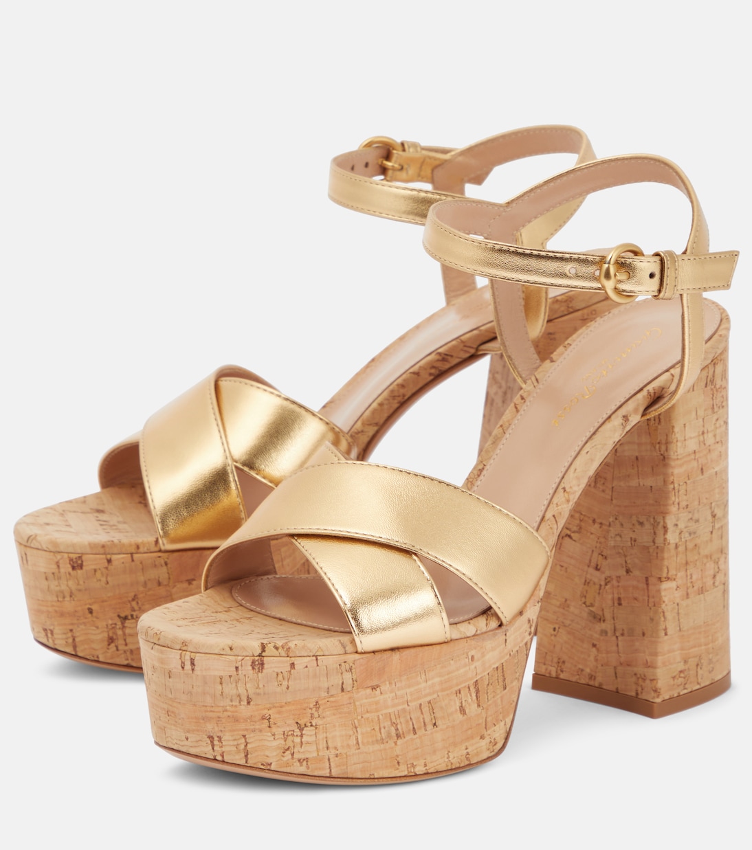 Sandali Bebe in pelle con plateau | Gianvito Rossi