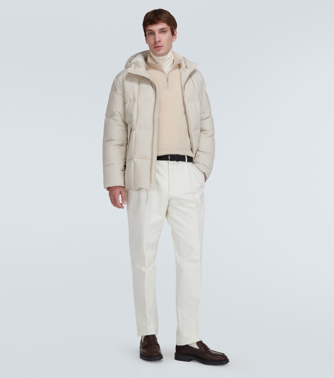 Nuur shearling-trimmed down jacket  | Loro Piana