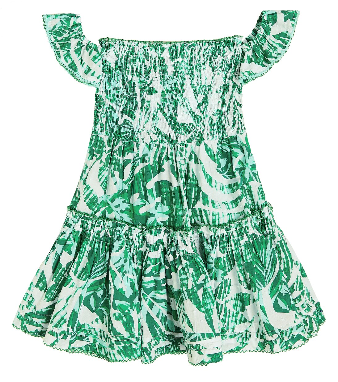 Abito Aurora in cotone con stampa | Poupette St Barth Kids