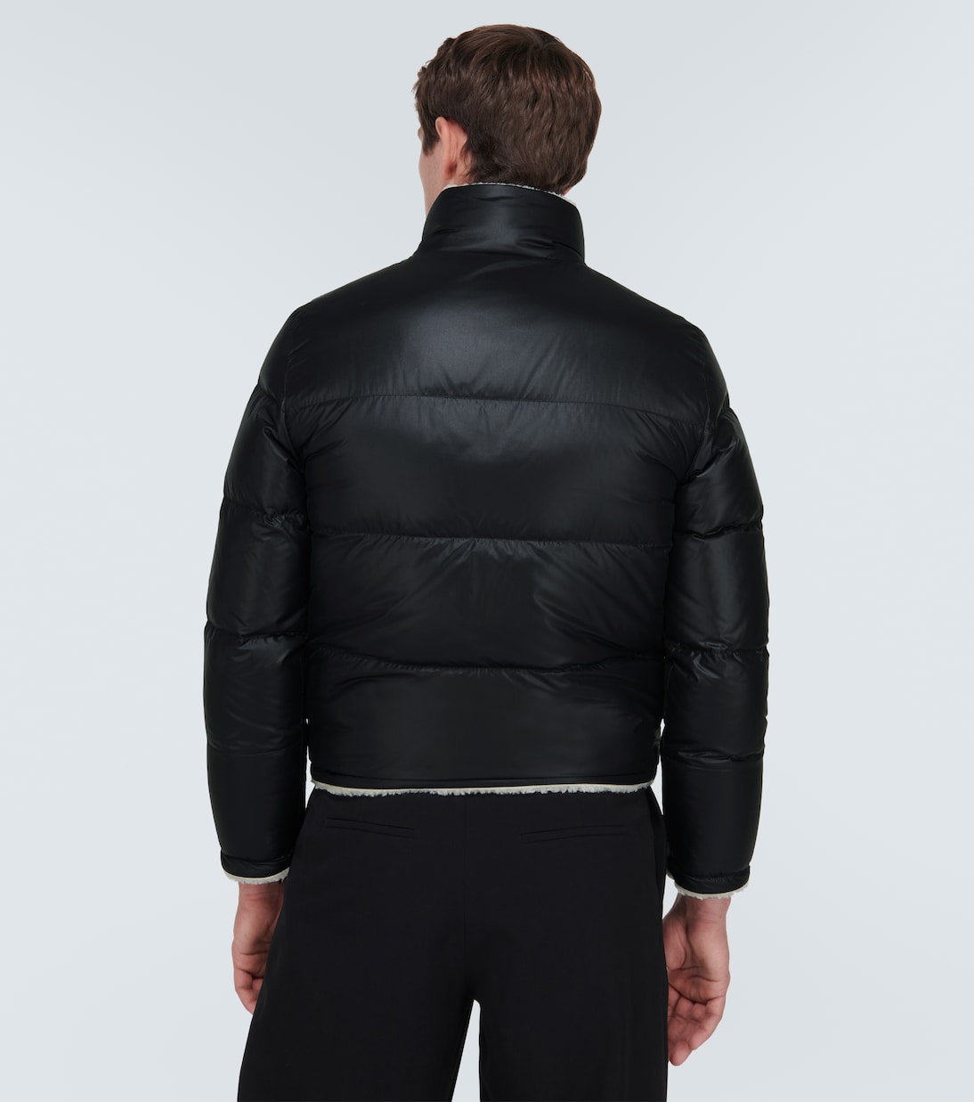 Faux shearling-lined down jacket | Saint Laurent