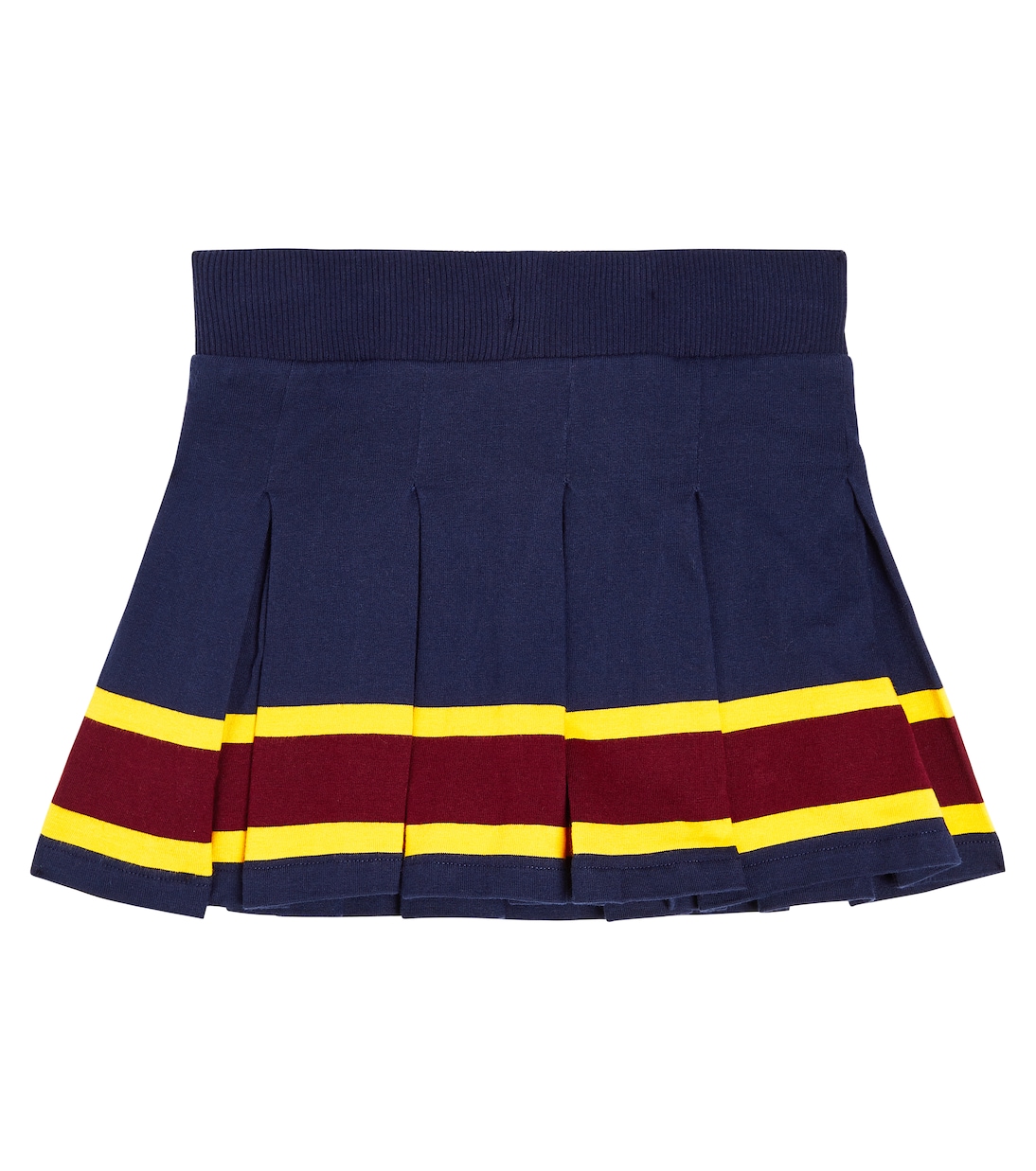 Cotton navy pleated skirt online