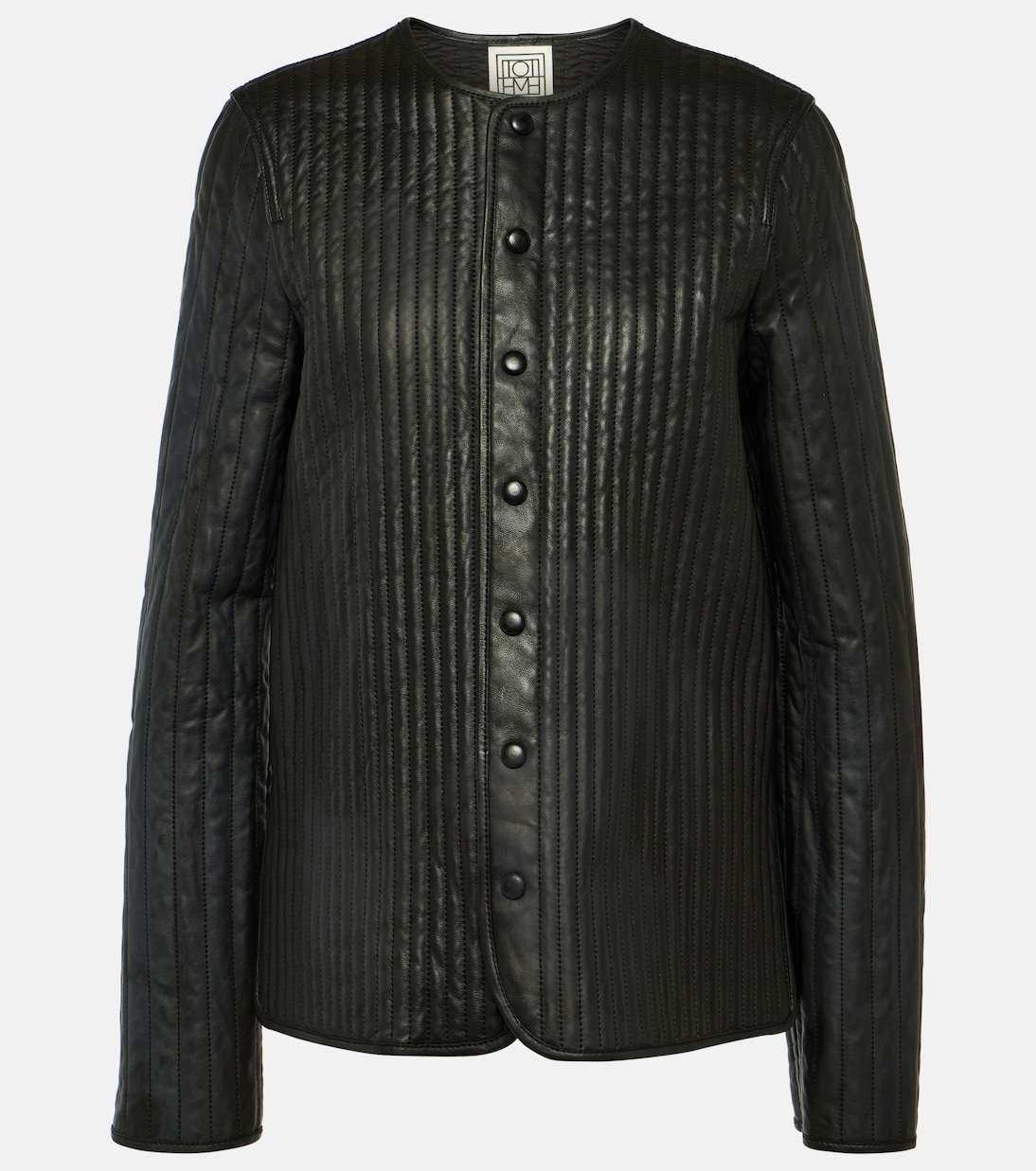 Reversible leather quilted jacket  | Toteme