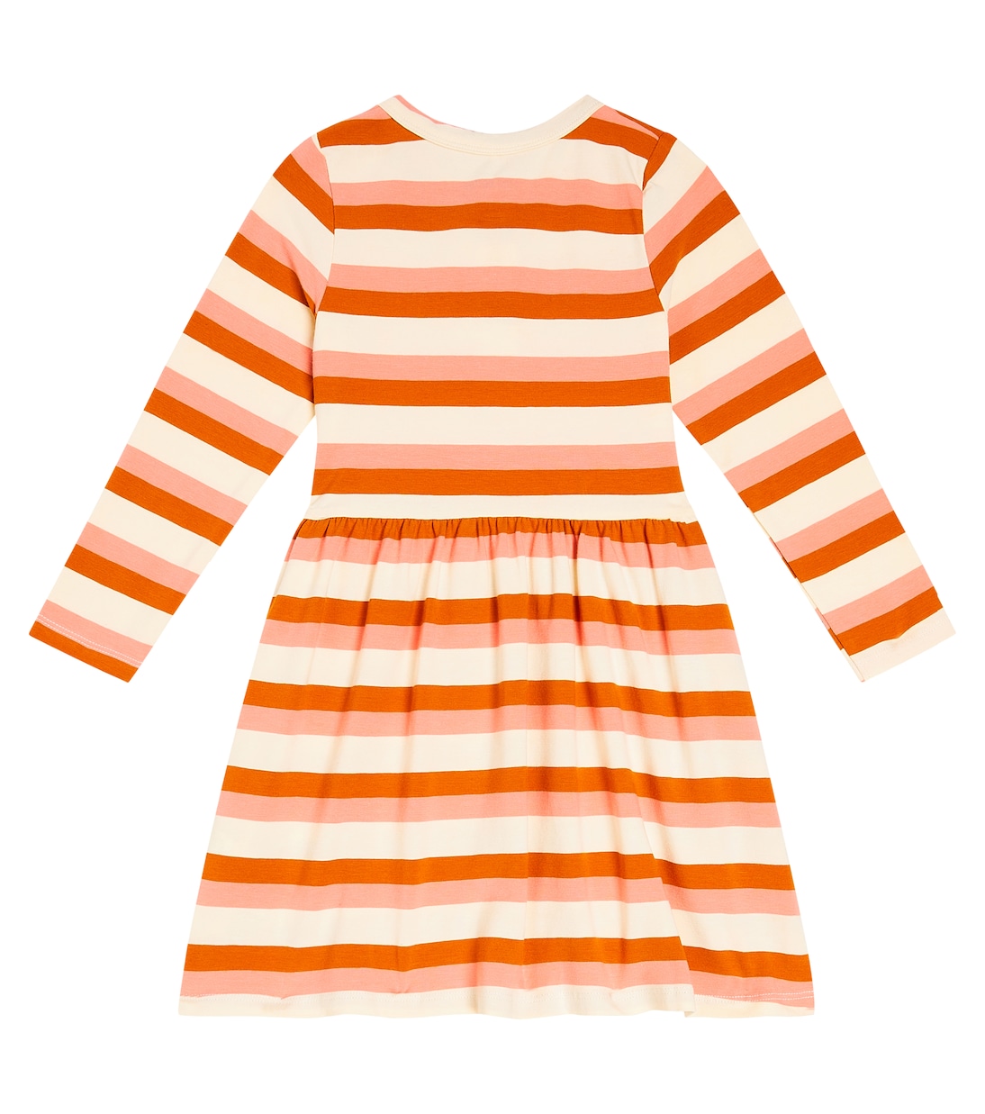 Vestido en mezcla de algodón a rayas | Mini Rodini