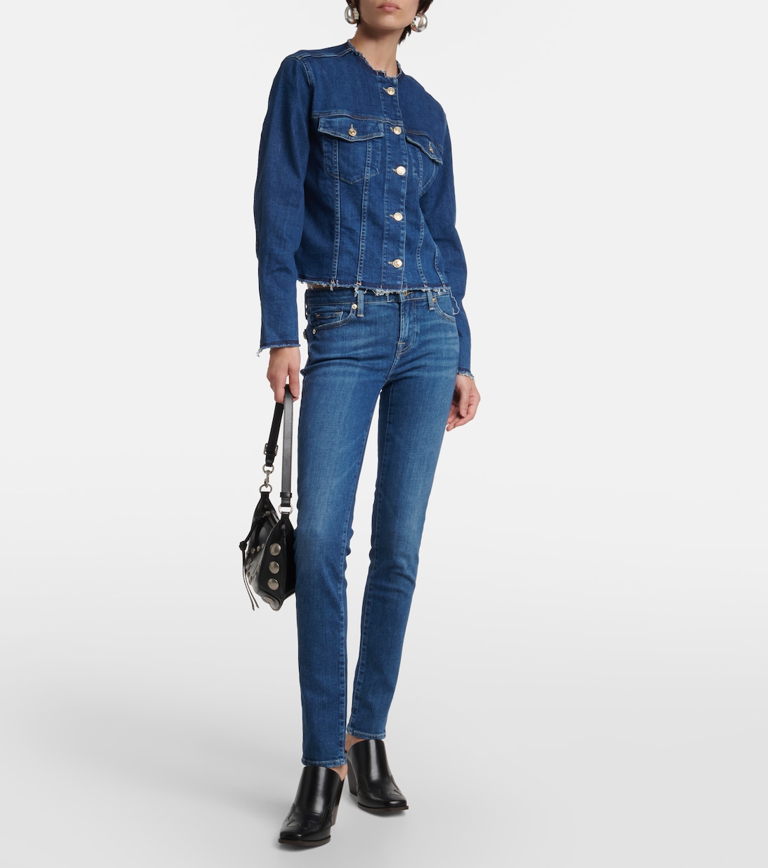 Jean skinny Pyper à taille mi-haute | 7 For All Mankind