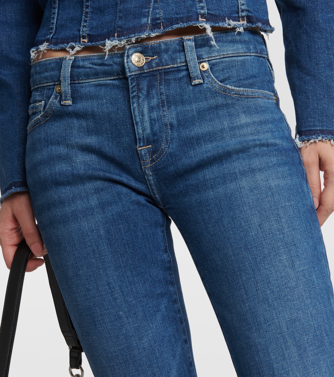 Jean skinny Pyper à taille mi-haute | 7 For All Mankind