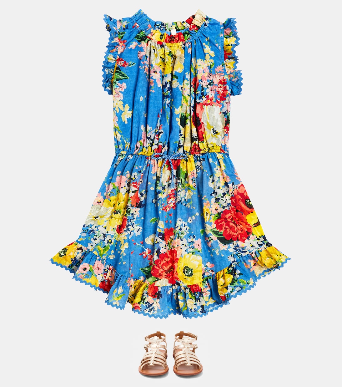 Bedrucktes Kleid Alight aus Baumwolle | Zimmermann Kids