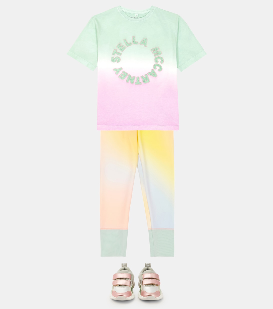 Camiseta de jersey de algodón tie-dye | Stella McCartney Kids