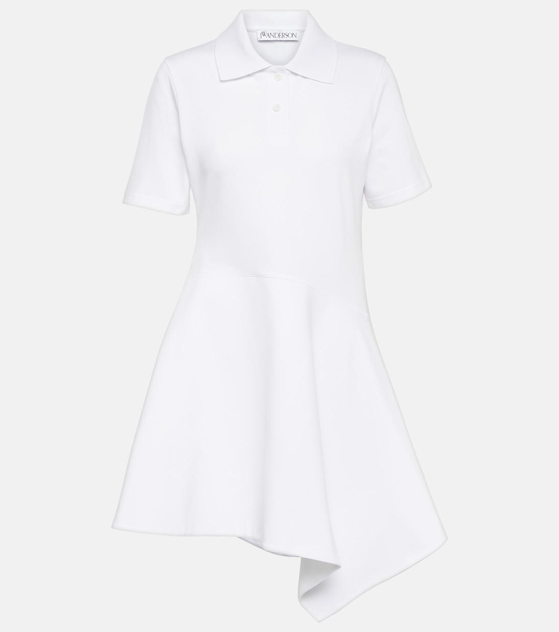 Vestido corto asimétrico de punto | JW Anderson