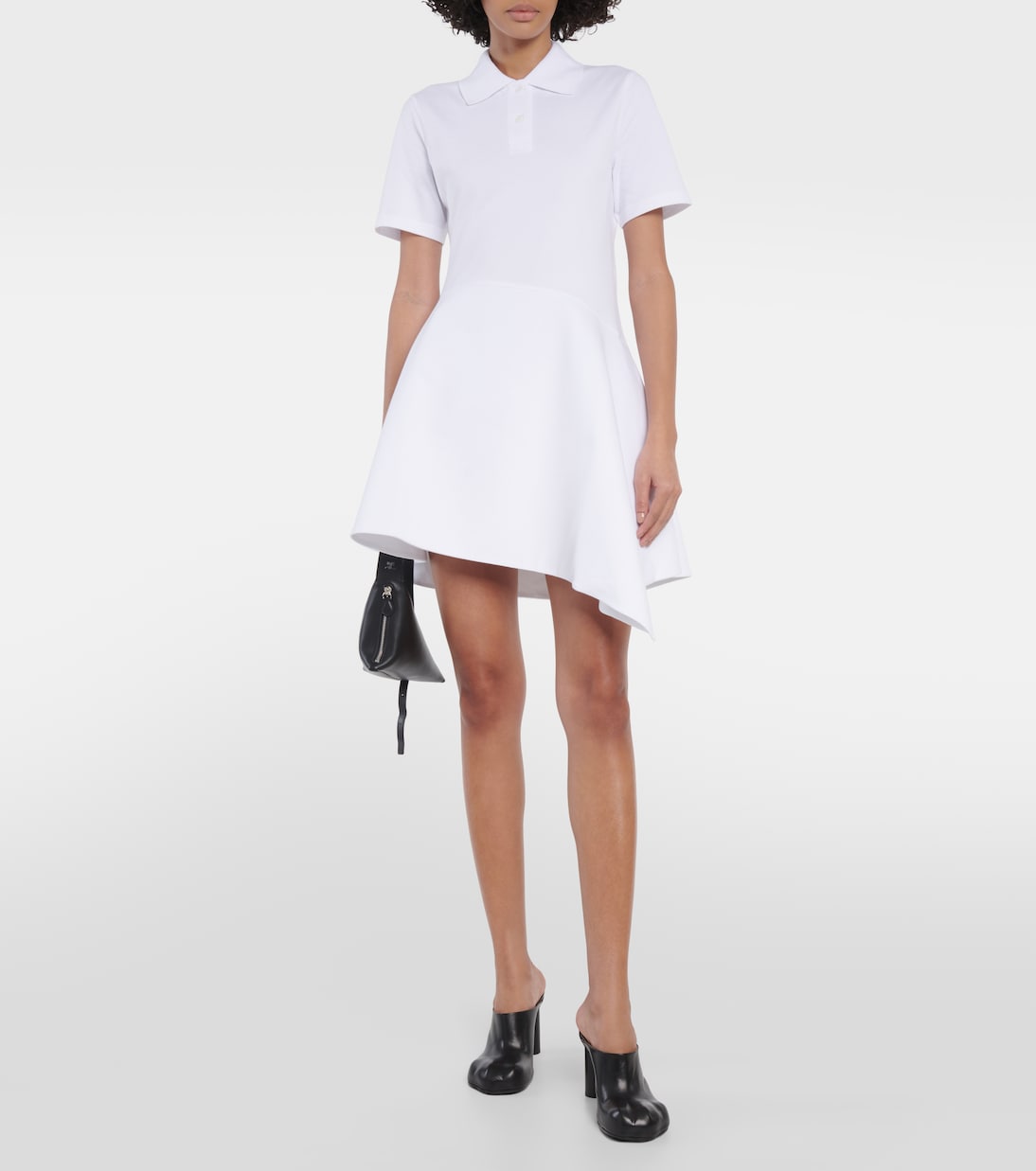 Vestido corto asimétrico de punto | JW Anderson