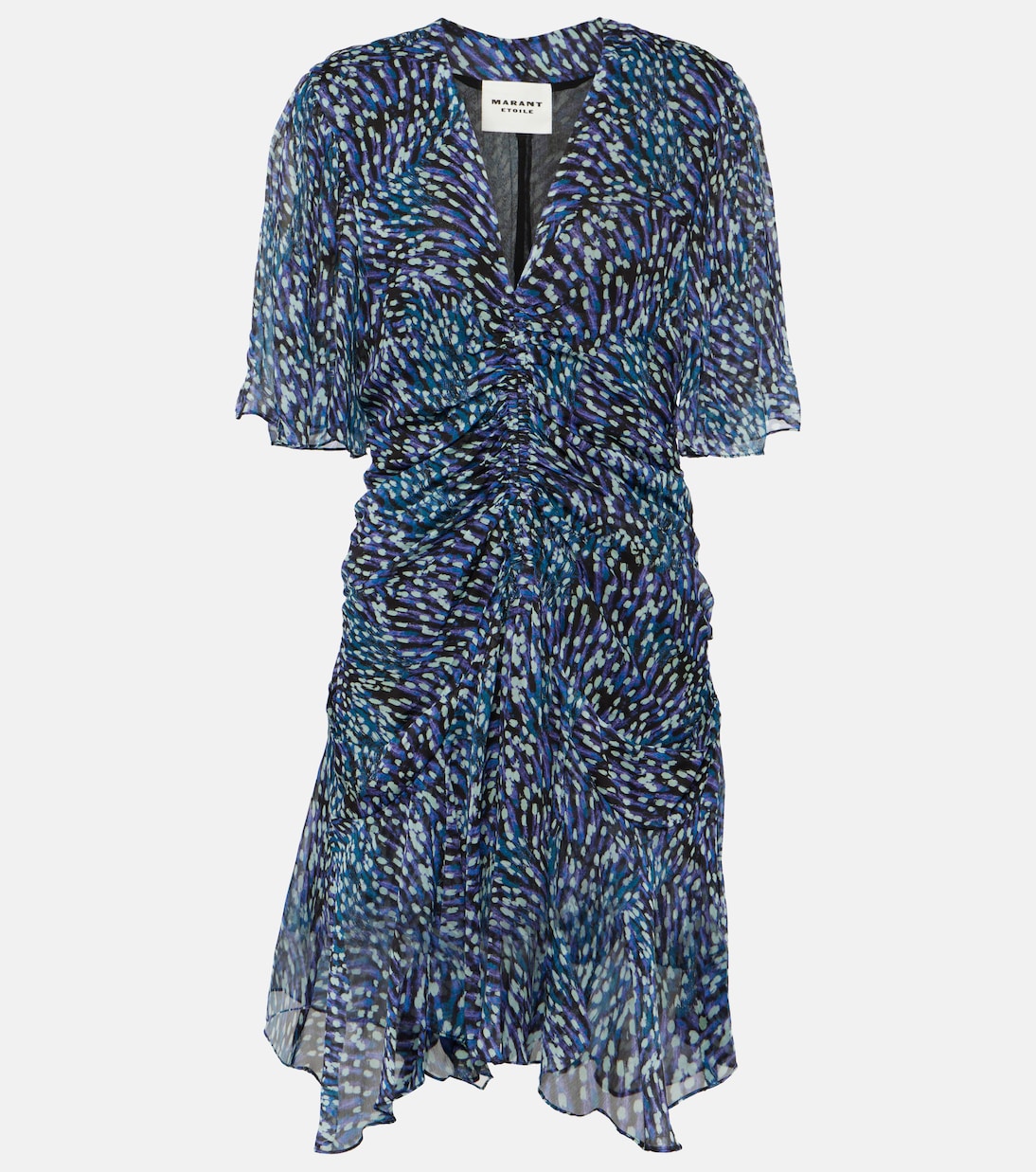 Vivienne leopard-print ruched minidress | Marant Etoile
