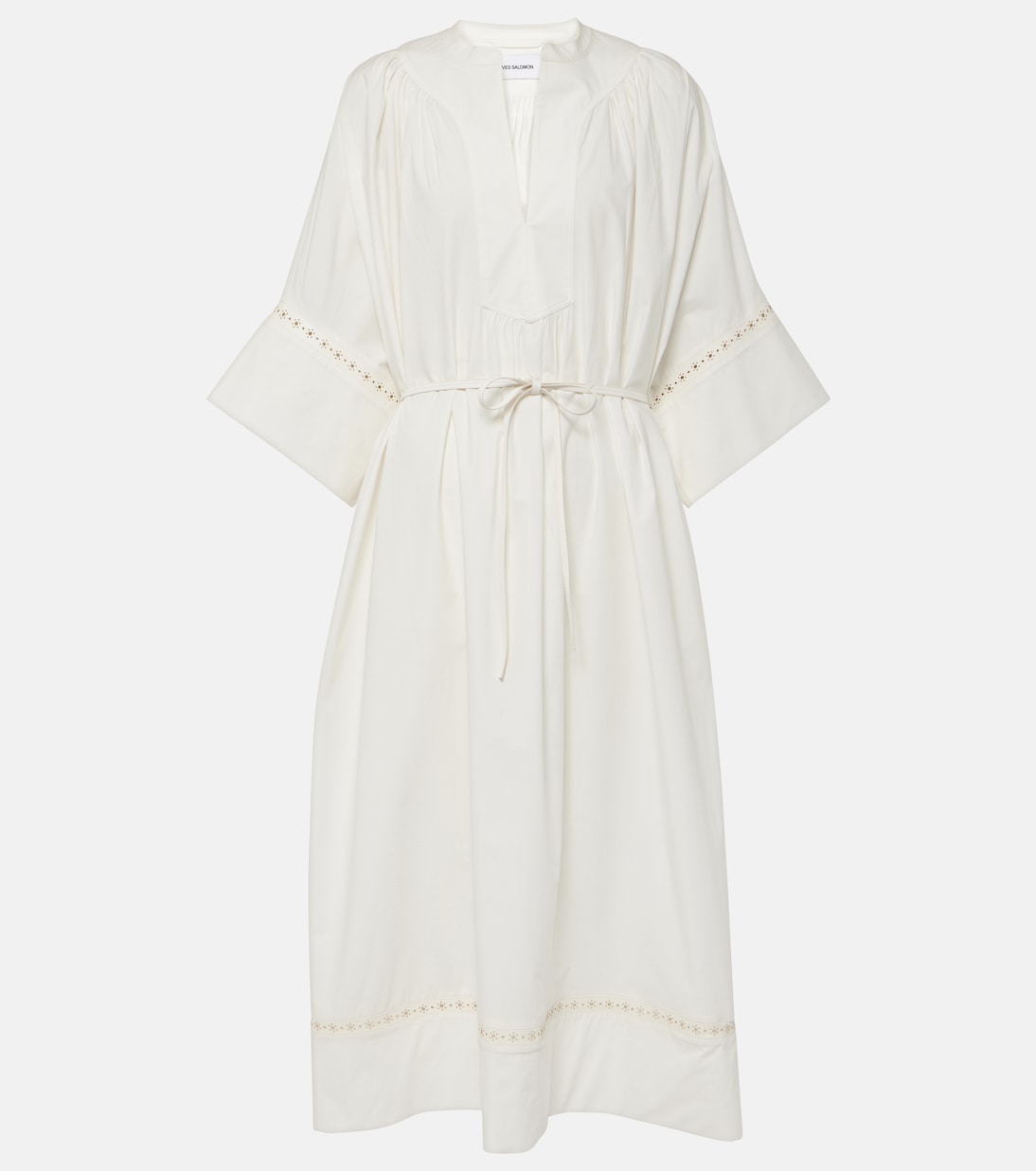 Vestido largo de mezcla de algodón | Yves Salomon