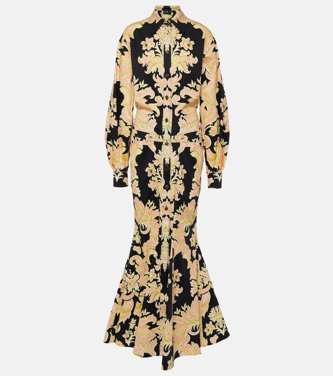 Robe chemise longue en coton mélangé | Etro