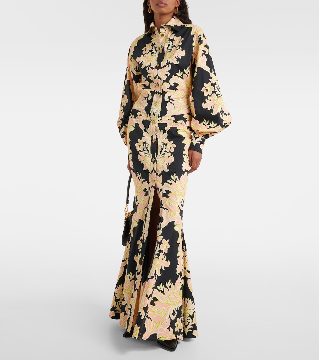 Robe chemise longue en coton mélangé | Etro