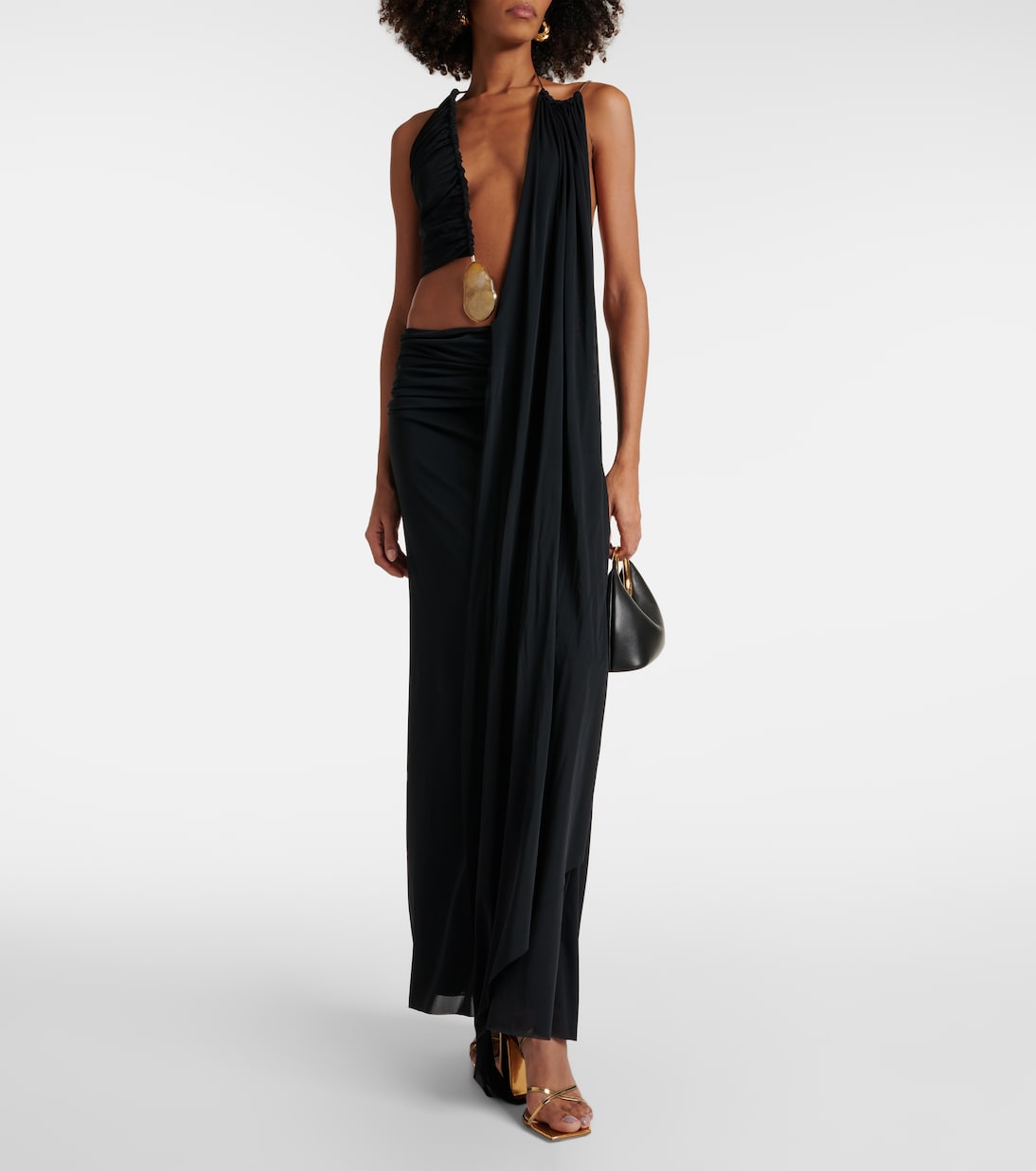Robe longue à ornements | Christopher Esber