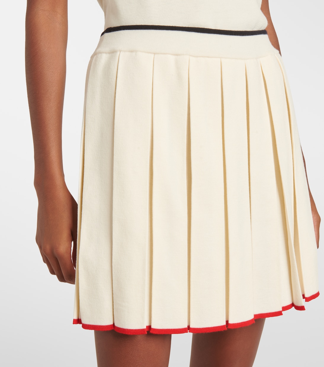 Minifalda en mezcla de lana plisada | Thom Browne