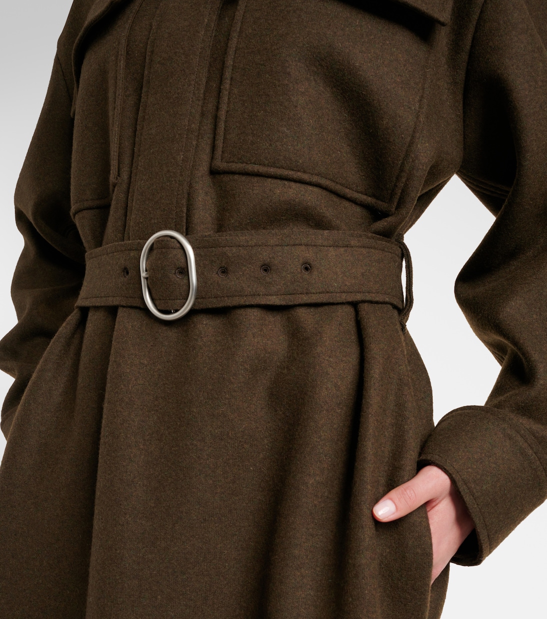 Abito chemisier in misto lana | Jil Sander