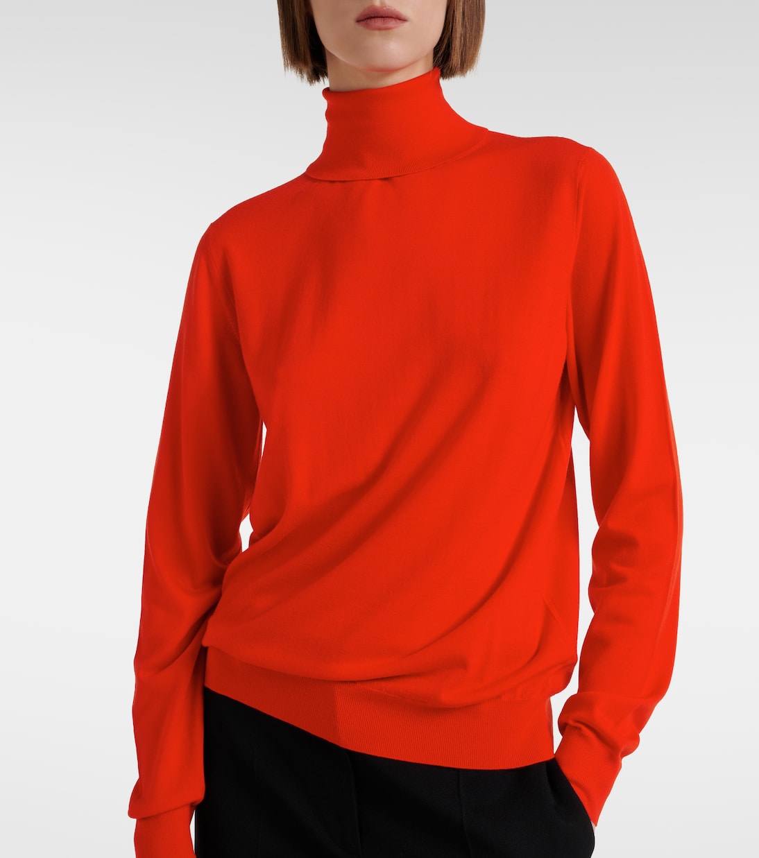 Heva wool jersey turtleneck sweater | The Row
