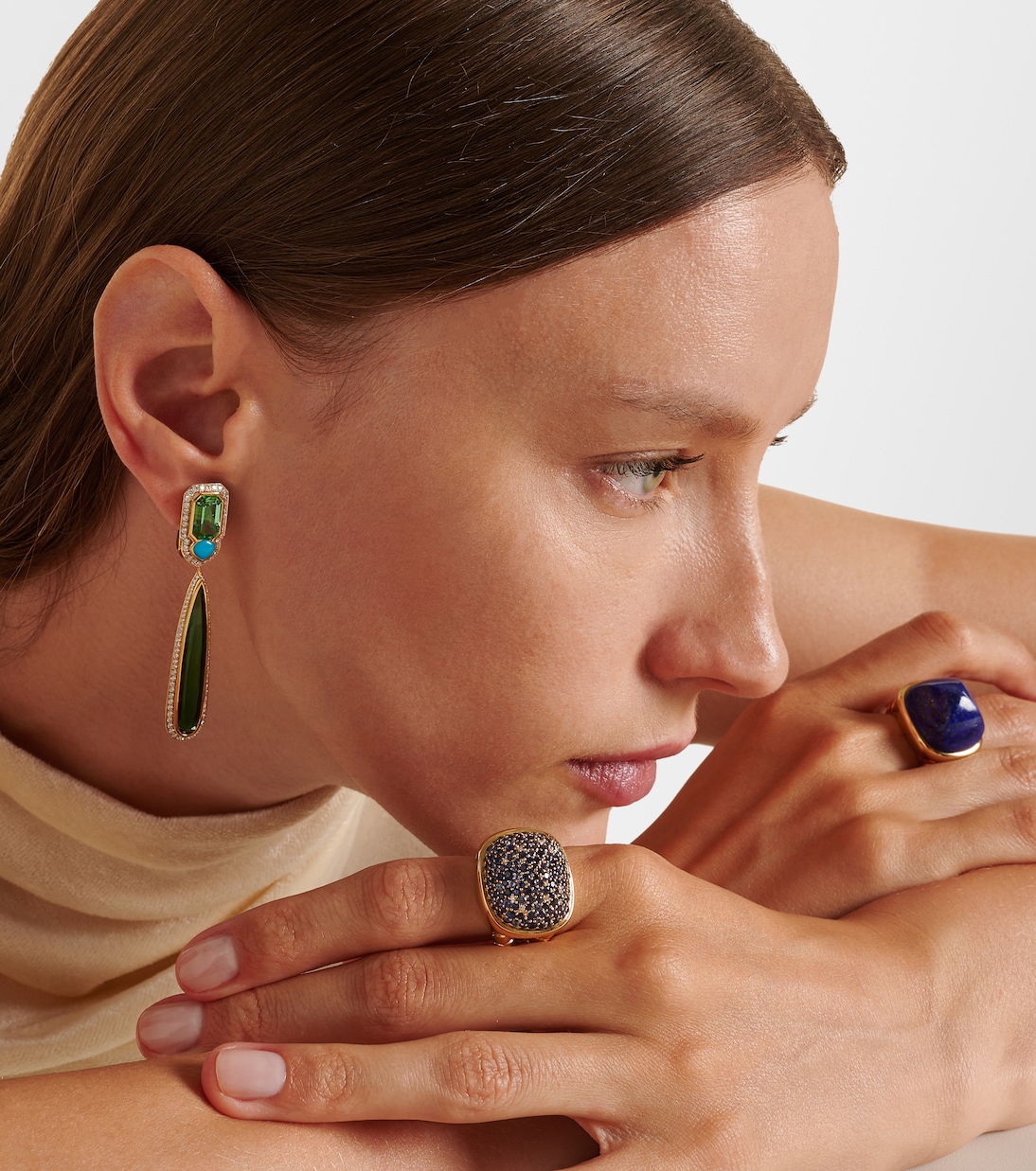 Bague Tigella en or 18 ct, saphirs et diamants | Marina B