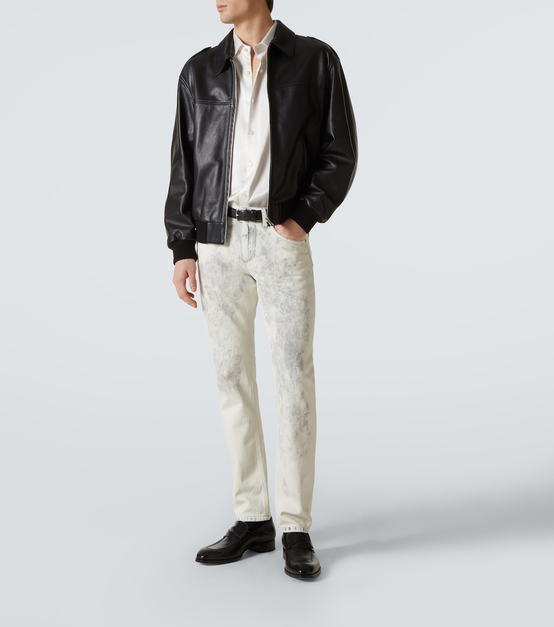 Jeans regular con stampa | Dolce&Gabbana
