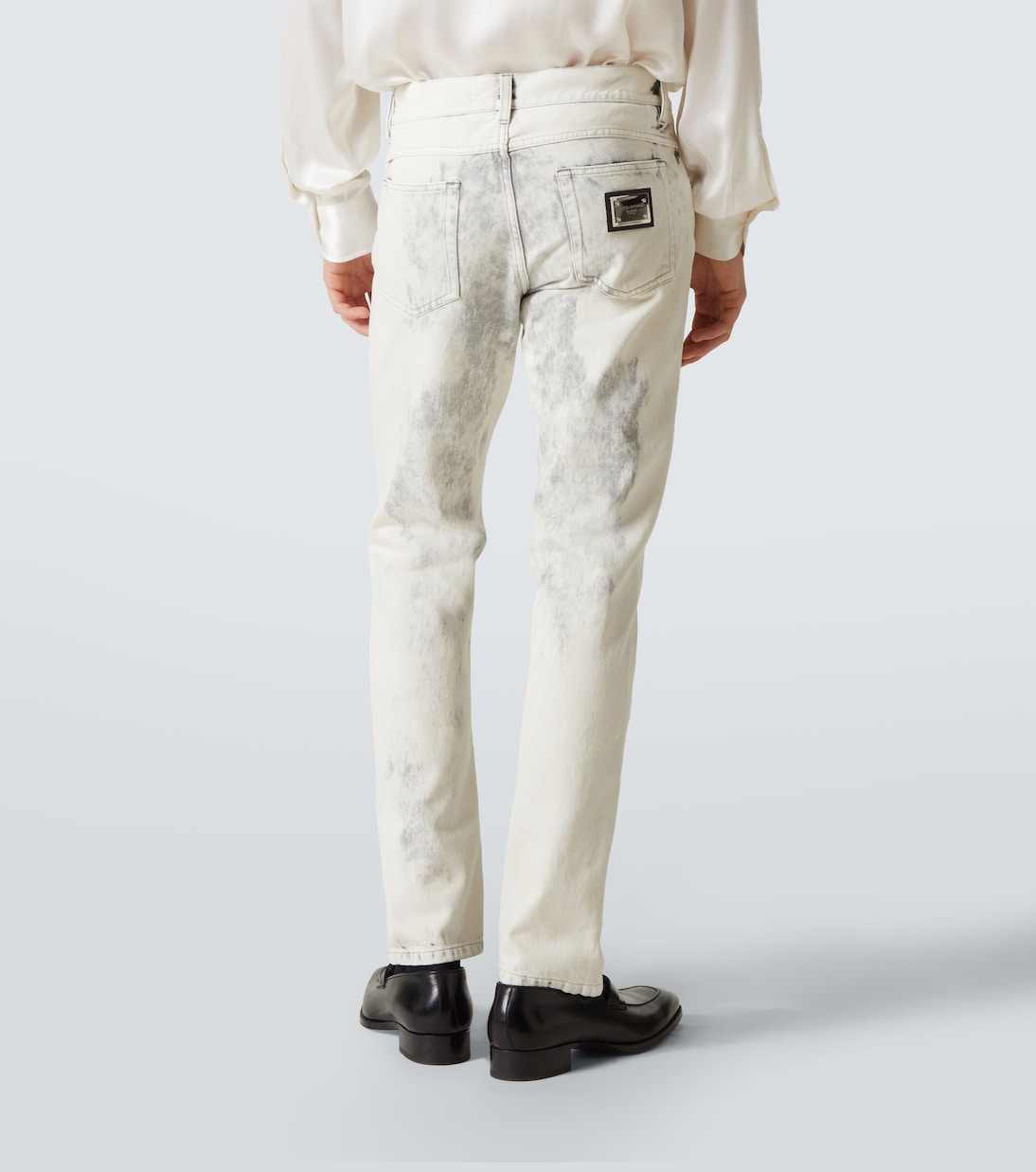 Jeans regular con stampa | Dolce&Gabbana