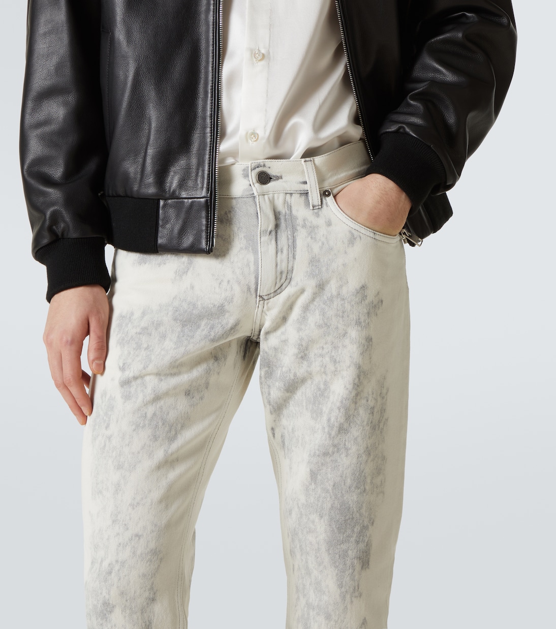 Jeans regular con stampa | Dolce&Gabbana