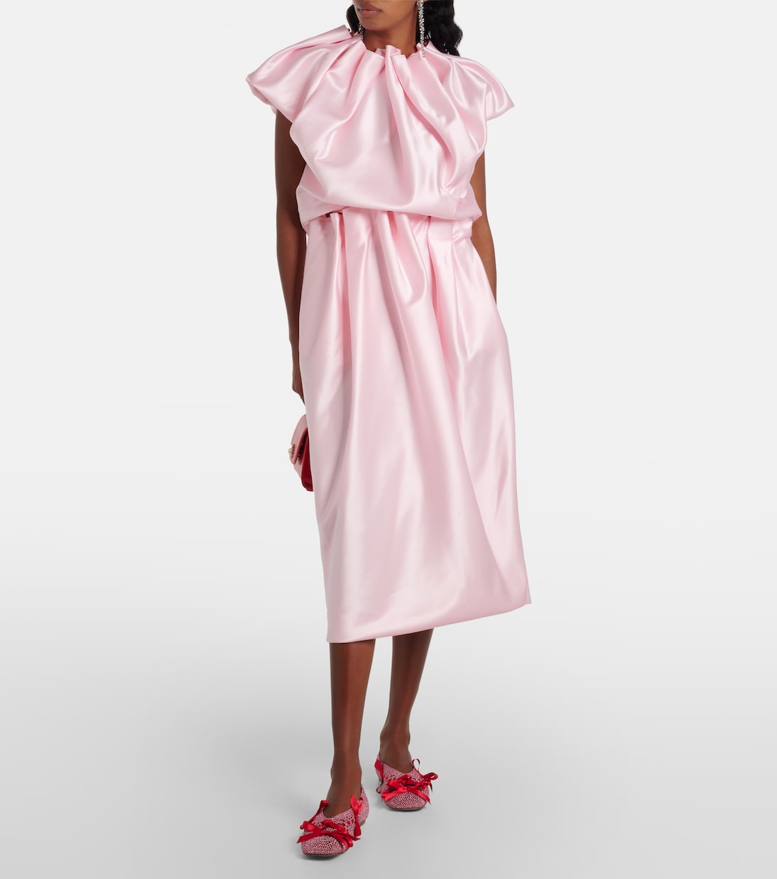 Bailarinas de croché con lazo y piel | Simone Rocha