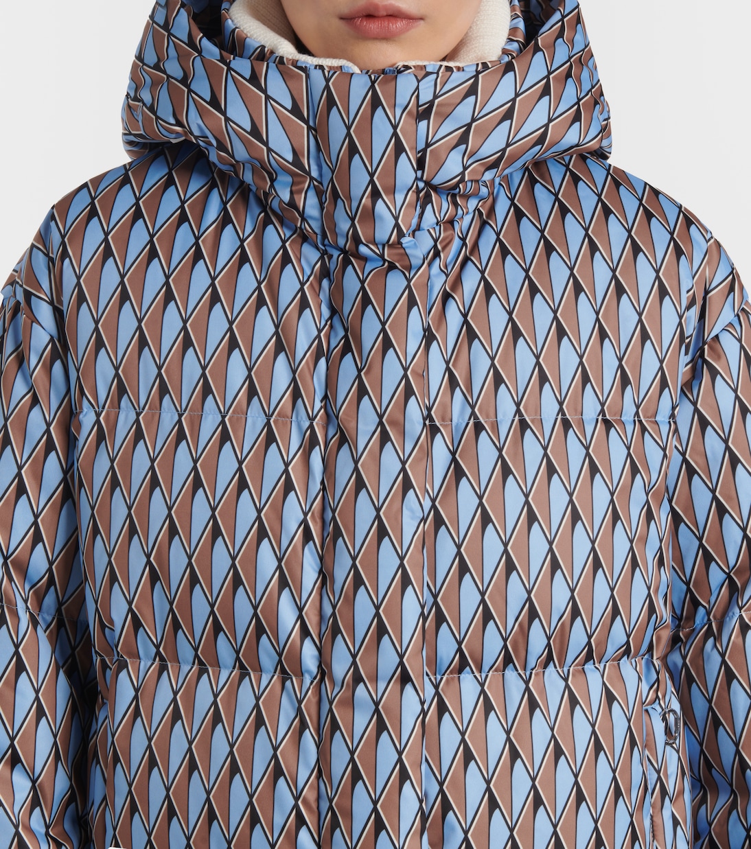 Bedruckte Skijacke Ada Diam aus Twill | Fusalp