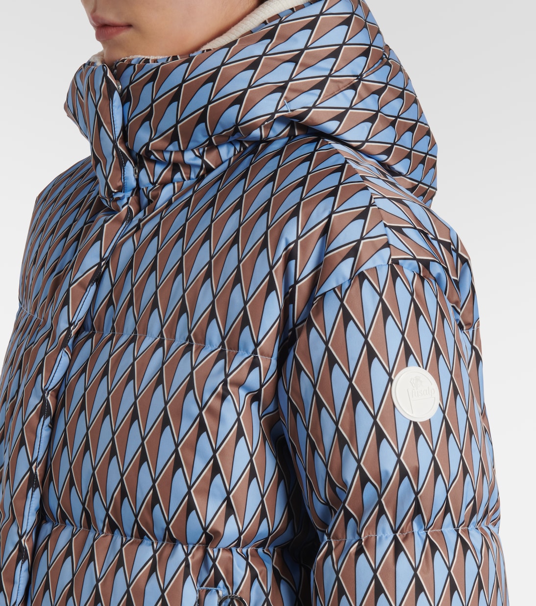 Bedruckte Skijacke Ada Diam aus Twill | Fusalp