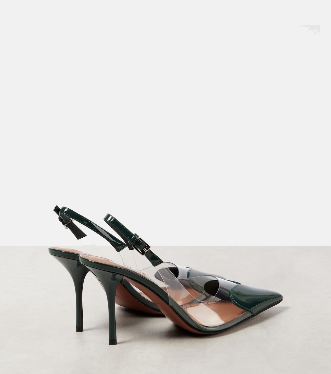 Escarpins Le Cœur 90 en cuir verni et PU | Alaïa