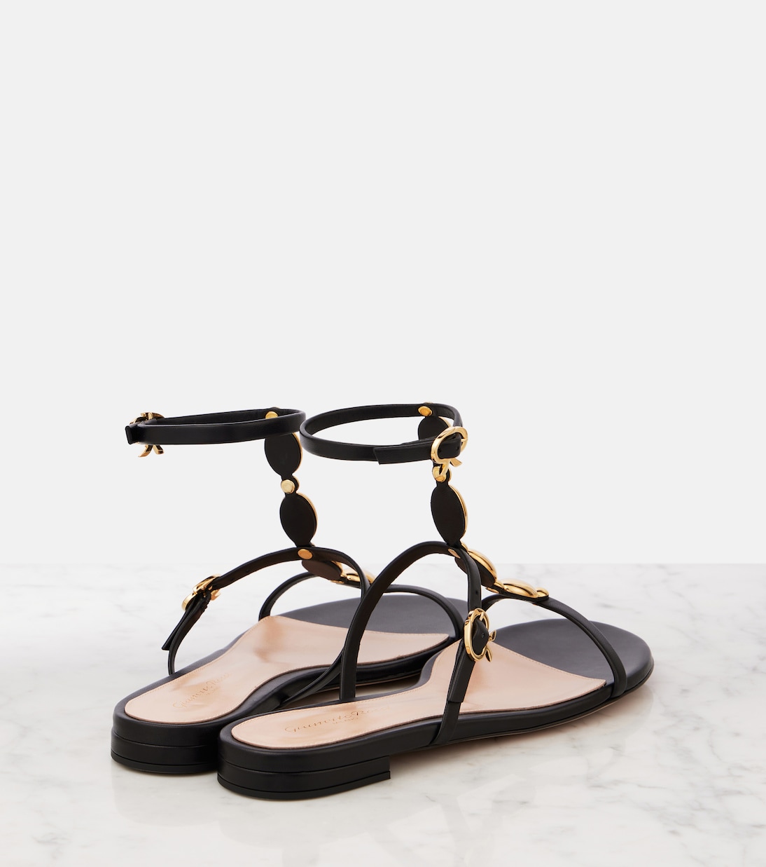Sandales en cuir à ornements | Gianvito Rossi
