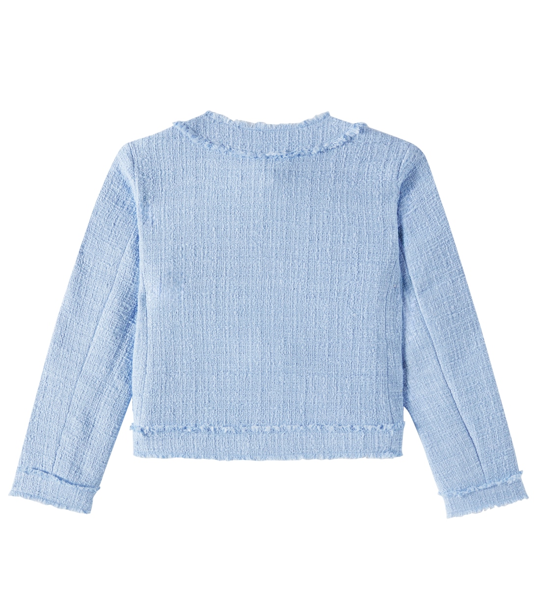 Chaqueta de mezcla de algodón de tweed | Dolce&Gabbana Kids