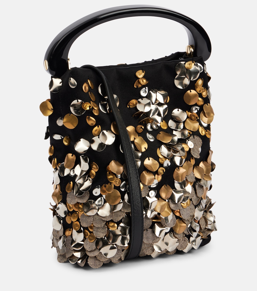 Sac à bandoulière en satin à sequins | Dries Van Noten