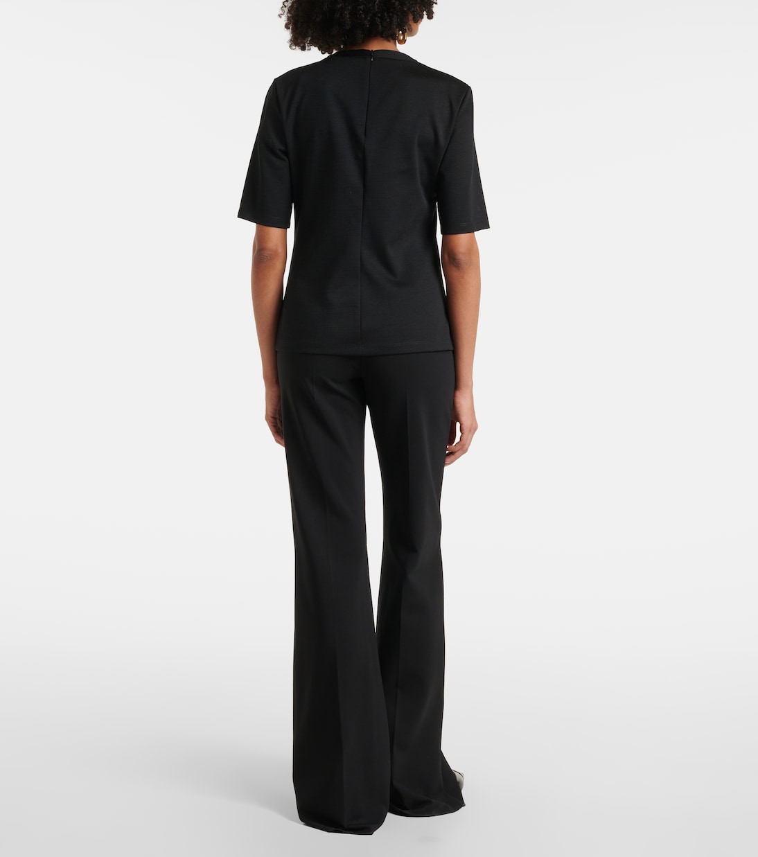 T-shirt Peter in lana con logo | Max Mara